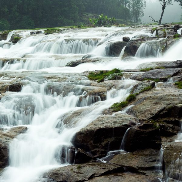 Close-up view of Pykara Waterfall, a picturesque natural wonder